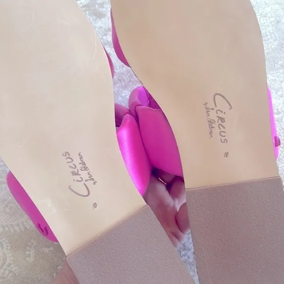 Brand New Circus by Sam Edelman Inara Slide Sandals Pink Origami Bright &amp; Bold