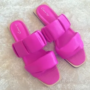 Brand New Circus by Sam Edelman Inara Slide Sandals Pink Origami Bright &amp; Bold