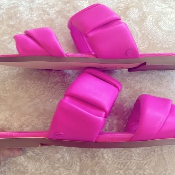 Brand New Circus by Sam Edelman Inara Slide Sandals Pink Origami Bright &amp; Bold