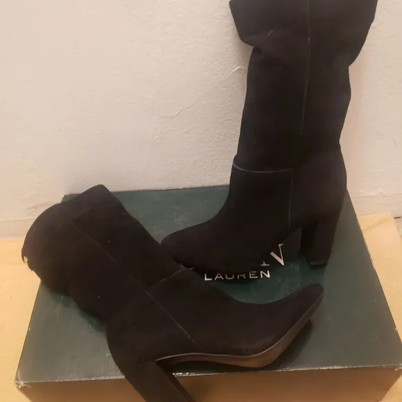 Brand New Lauren Ralph Lauren Artizan Dress Boots