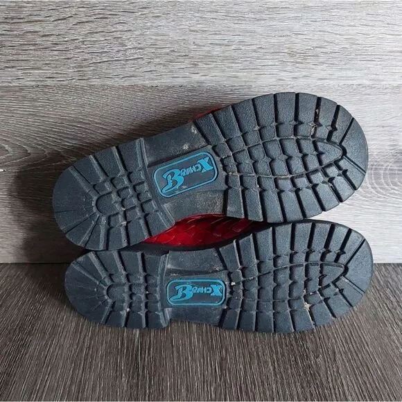 Brand X Huaraches Maya Red Leather Slip On Casual Woven Sandals Size 6W