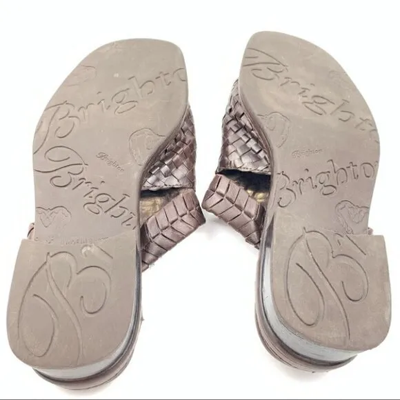 Brighton sandals 6 willow chocolate brown leather