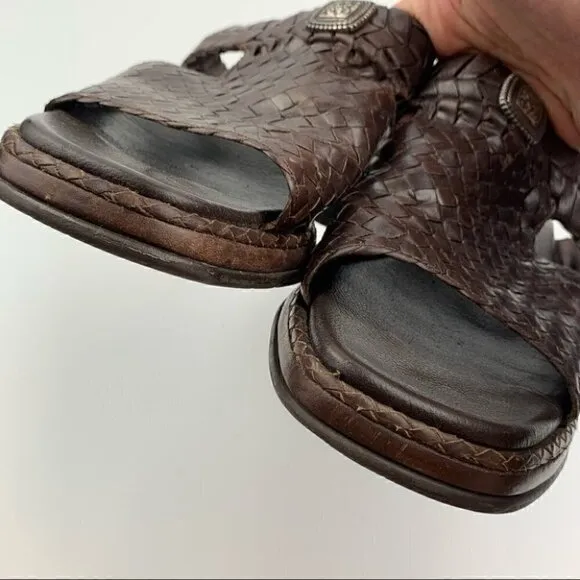 Brighton sandals 6 willow chocolate brown leather
