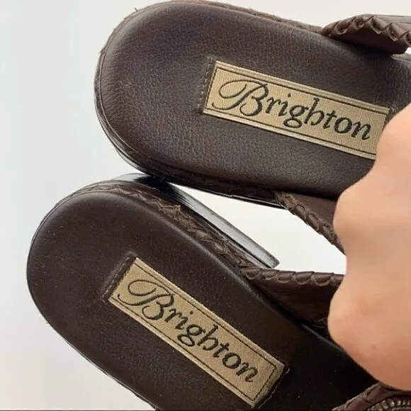 Brighton sandals 6 willow chocolate brown leather