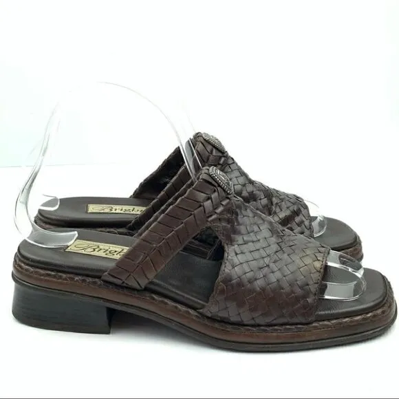 Brighton sandals 6 willow chocolate brown leather