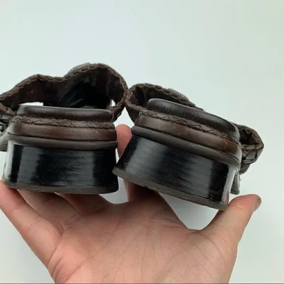 Brighton sandals 6 willow chocolate brown leather