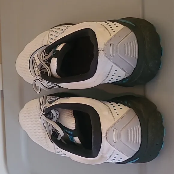 Brooks Adrenaline 21 White/Teal Athletic Running Shoes Size 13