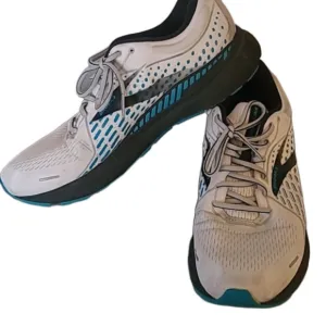 Brooks Adrenaline 21 White/Teal Athletic Running Shoes Size 13