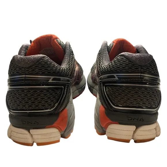 Brooks Adrenaline GTS 17 Gray Red Womens Running Shoes Size 9.5