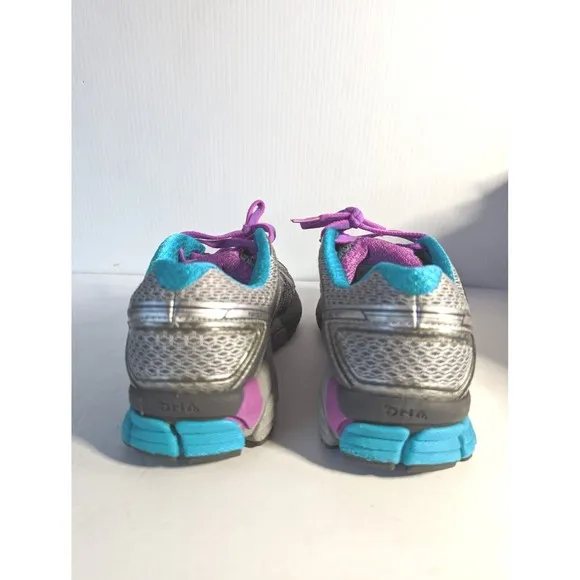 Brooks Adrenaline GTS 17 Running Shoes Sneakers Purple Blue Silver Womens 8.5 M