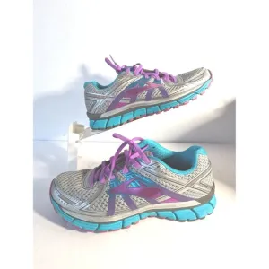 Brooks Adrenaline GTS 17 Running Shoes Sneakers Purple Blue Silver Womens 8.5 M