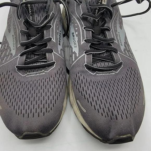 Brooks Adrenaline GTS 21 Black Gray Running Shoes Mens Size 11.5(D) 1103491D093