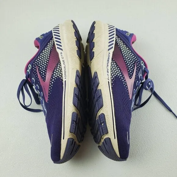 Brooks Adrenaline GTS 22 Lace Up Lightweight Running Shoes 9 Womens Purple Pink