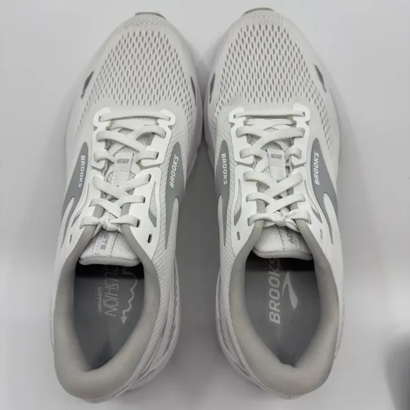 Brooks Adrenaline GTS 23 Womens 10.5 10 1/2 B White Gray Running Shoes Trainers
