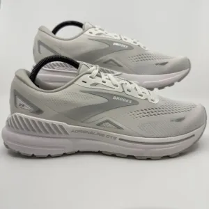 Brooks Adrenaline GTS 23 Womens 10.5 10 1/2 B White Gray Running Shoes Trainers