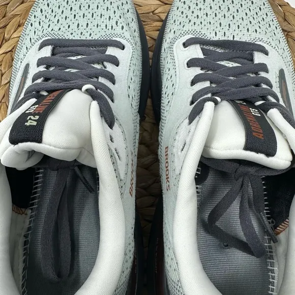 BROOKS Adrenaline GTS 24 Running Shoes Mercury Ebony Copper Size 8.5 WIDE Women