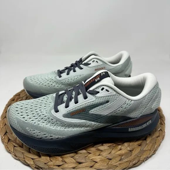 BROOKS Adrenaline GTS 24 Running Shoes Mercury Ebony Copper Size 8.5 WIDE Women