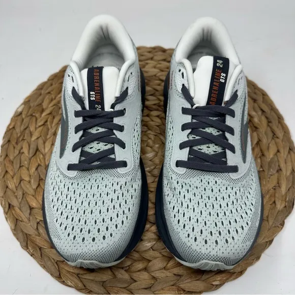 BROOKS Adrenaline GTS 24 Running Shoes Mercury Ebony Copper Size 8.5 WIDE Women