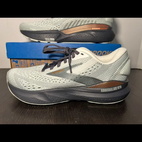 Brooks Adrenaline GTS 24 Running Shoes Sneakers Mercury/Ebony/Copper Womans 7B