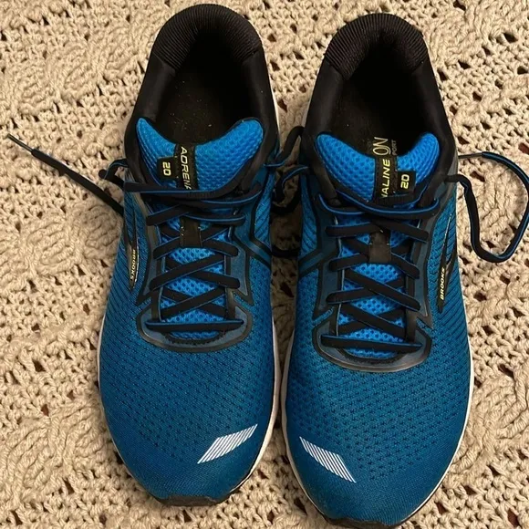 Brooks G7S WW ADRENALLINE 20 DNA Loft Running Men 11M blue &amp; black sneakers