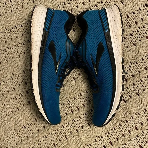 Brooks G7S WW ADRENALLINE 20 DNA Loft Running Men 11M blue &amp; black sneakers