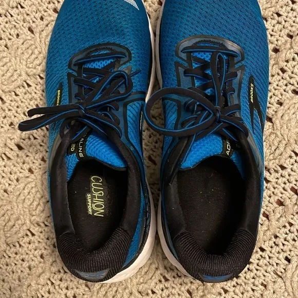 Brooks G7S WW ADRENALLINE 20 DNA Loft Running Men 11M blue &amp; black sneakers
