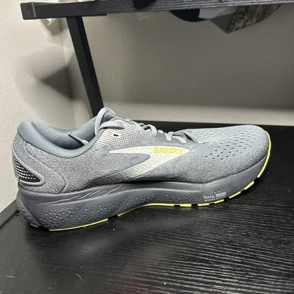 Brooks Ghost 16 Mens Size 13 Gray Running Shoes Sneakers