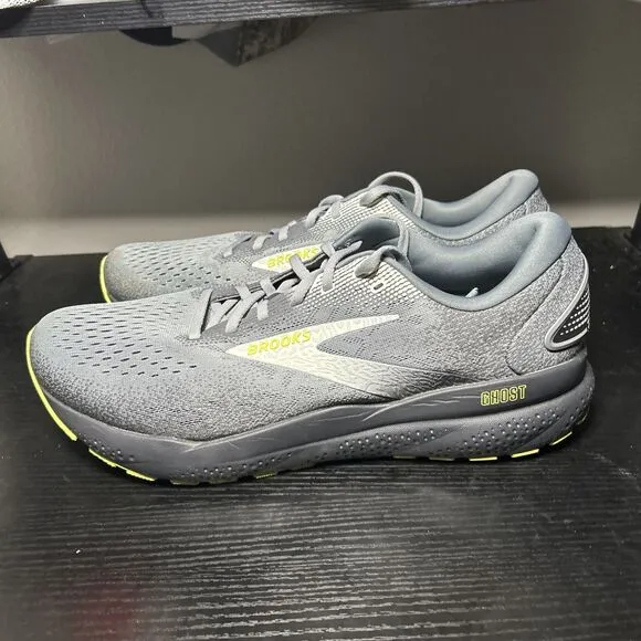 Brooks Ghost 16 Mens Size 13 Gray Running Shoes Sneakers