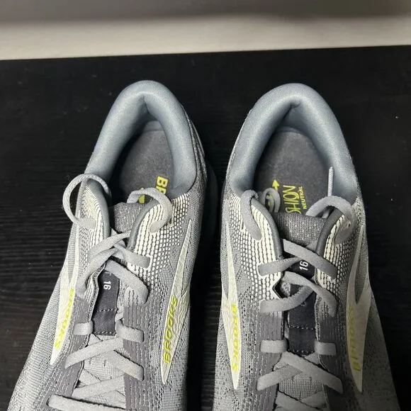 Brooks Ghost 16 Mens Size 13 Gray Running Shoes Sneakers