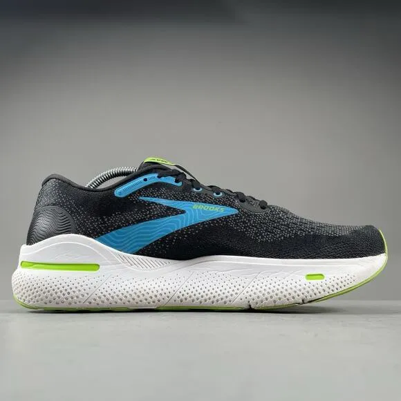 Brooks Ghost Max Men’s 10 D Black Blue Running Shoes Athletic Sneaker Casual EUC