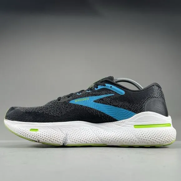 Brooks Ghost Max Men’s 10 D Black Blue Running Shoes Athletic Sneaker Casual EUC
