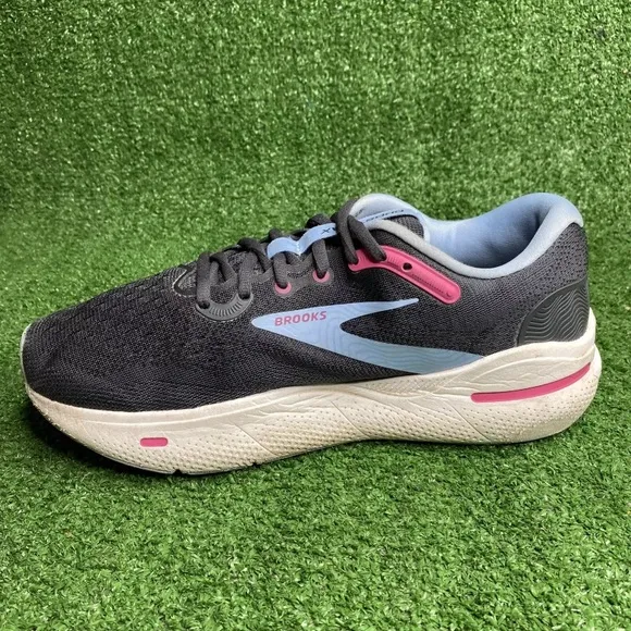 Brooks Ghost Max Running Shoes Ebony Open Air Lilac Rose Womens 9 WIDE Width D