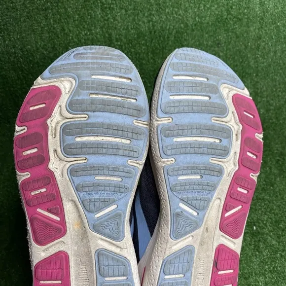 Brooks Ghost Max Running Shoes Ebony Open Air Lilac Rose Womens 9 WIDE Width D