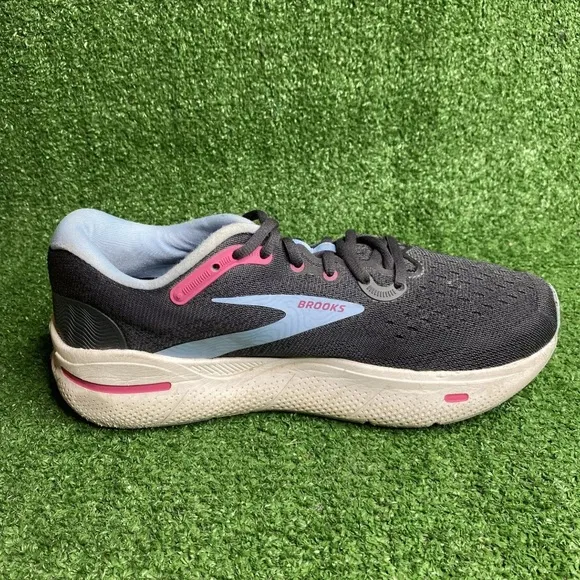 Brooks Ghost Max Running Shoes Ebony Open Air Lilac Rose Womens 9 WIDE Width D