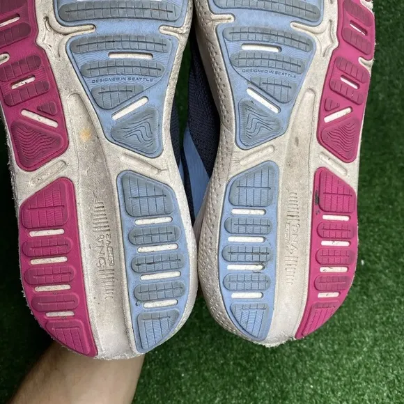 Brooks Ghost Max Running Shoes Ebony Open Air Lilac Rose Womens 9 WIDE Width D