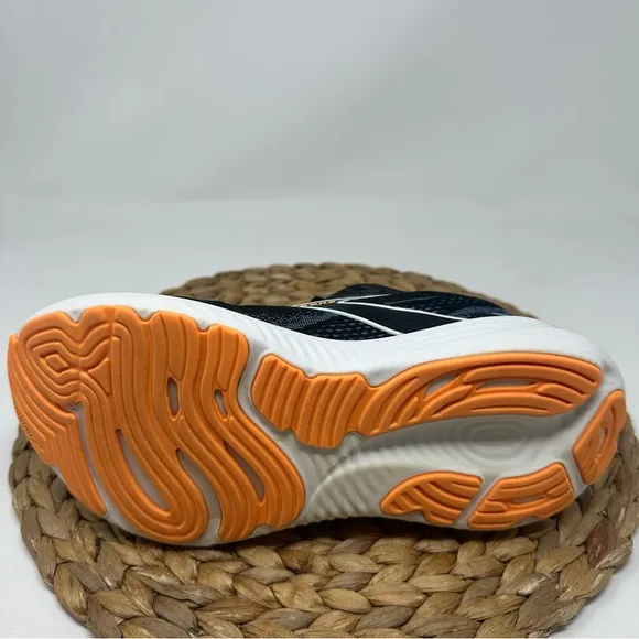 BROOKS Glycerin 22 Running Shoes Black Country Blue Orange Pop Size 8.5 Men's
