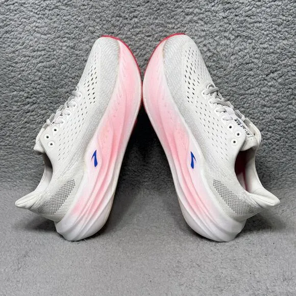 Brooks Glycerin Max Womens Size 9.5 Running Shoes Sneakers White Black Diva Pink