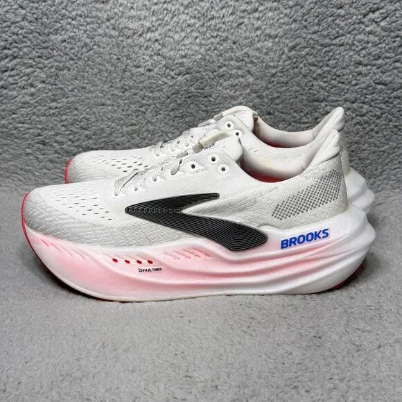 Brooks Glycerin Max Womens Size 9.5 Running Shoes Sneakers White Black Diva Pink