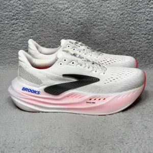 Brooks Glycerin Max Womens Size 9.5 Running Shoes Sneakers White Black Diva Pink
