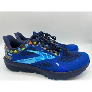Brooks Launch 9 Running Shoes Blue/Peacoat/Yellow Men's Size 11