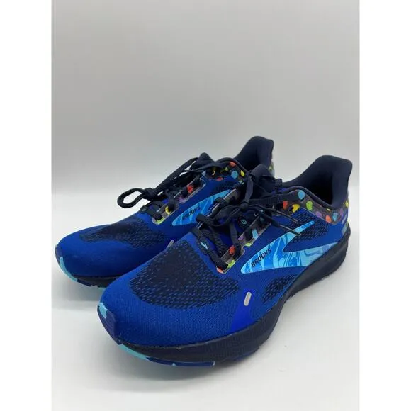Brooks Launch 9 Running Shoes Blue/Peacoat/Yellow Men's Size 11