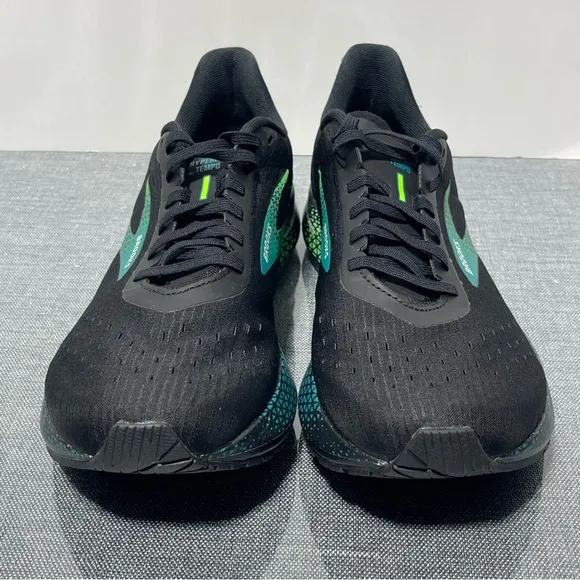 Brooks Men's Hyperion Tempo Running Shoes Black Green Size 11.5 New
