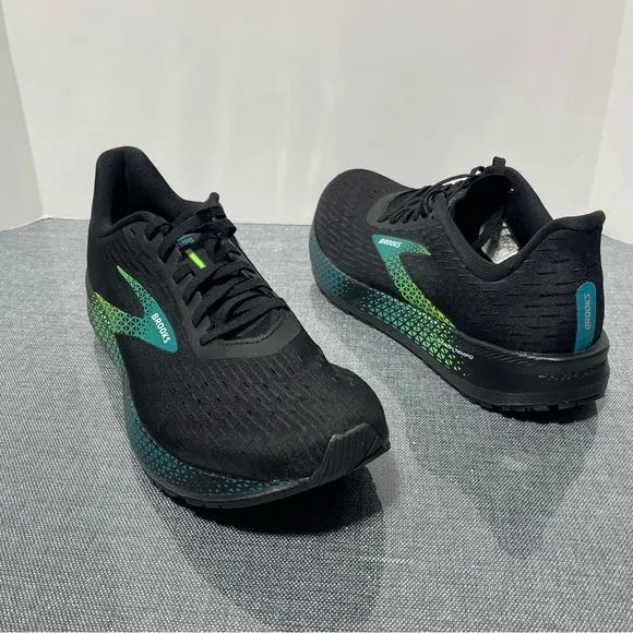 Brooks Men's Hyperion Tempo Running Shoes Black Green Size 11.5 New
