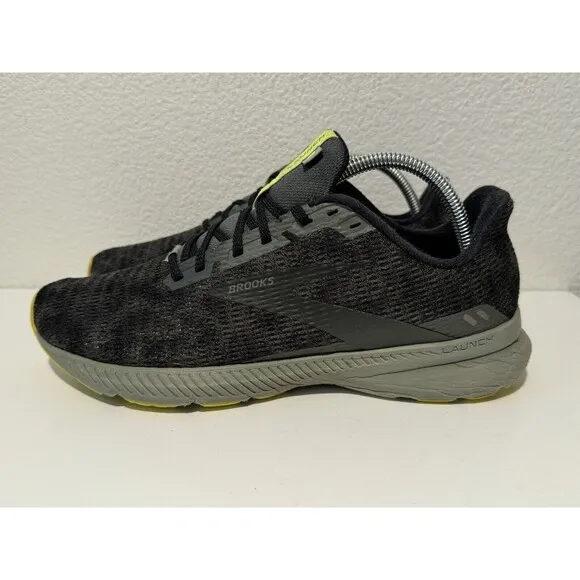 Brooks Mens Launch GTS 8 Running Shoes Sneakers 9.5 M Black Green