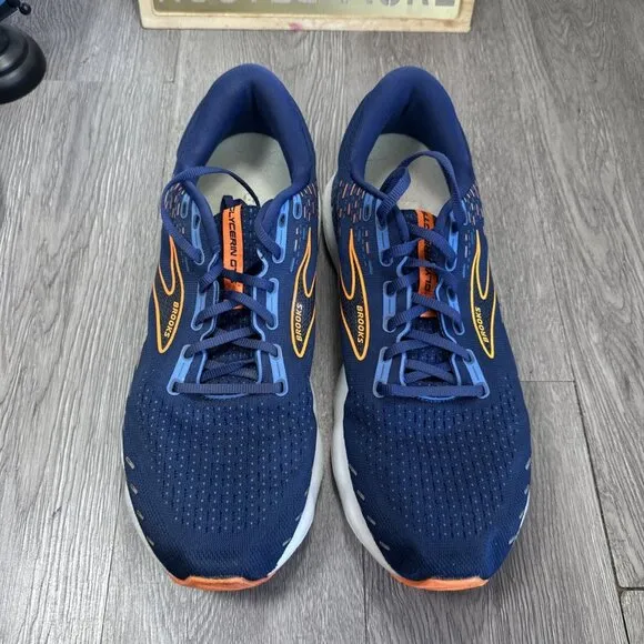 Brooks Mens Size 13 2E Glycerin GTS 20 1103832E444 Blue Running Shoes