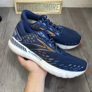 Brooks Mens Size 13 2E Glycerin GTS 20 1103832E444 Blue Running Shoes