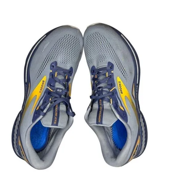 Brooks Mens Adrenaline GTS 23 1103911D027 Gray Running Shoes Sneakers Size 14 D