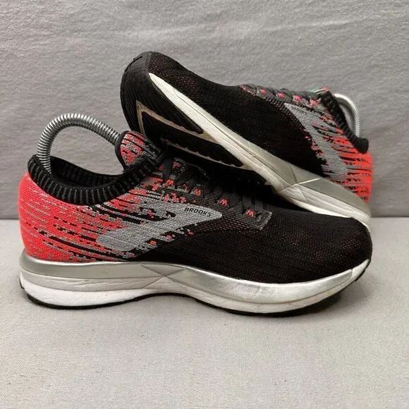 Brooks Ricochet Womens Size 7.5 (B) Shoes Black Pink Athletic Running Sneakers