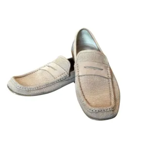 Bruno Magli Carlos Tan Perforated Leather Loafer Men’s Size 9