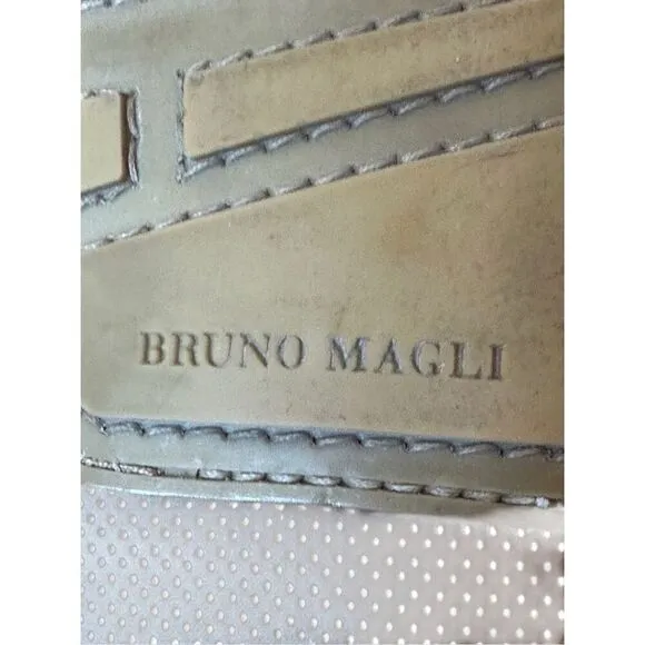 Bruno Magli Carlos Tan Perforated Leather Loafer Men’s Size 9